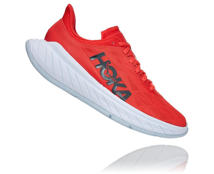 Hoka One One Løbesko Herre - Carbon X 2 - Rød/Hvide - 986431LCQ